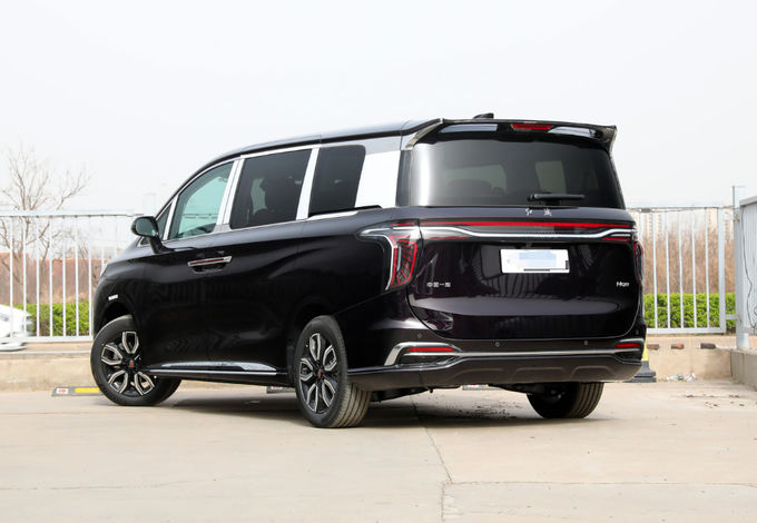Μαύρο Hongqi 7 θέσεις Minivan MPV High End πολυτελή επιχειρηματικό αυτοκίνητο υποδοχής 4