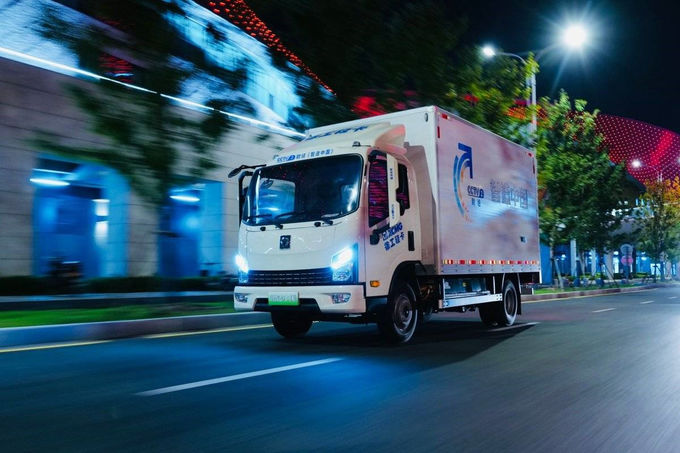Ηλεκτρικό φορτηγό XCMG Hanchi 4x2 Junengxing αυτόματη μετάδοση 1