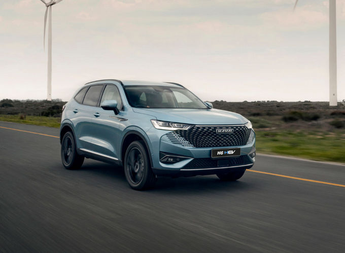 Μεγάλο Τείχος Haval H6 Αυτοκίνητα που κινούνται με βενζίνη Μπροστά τροχιά Κινητήρα Ασημένιο 3