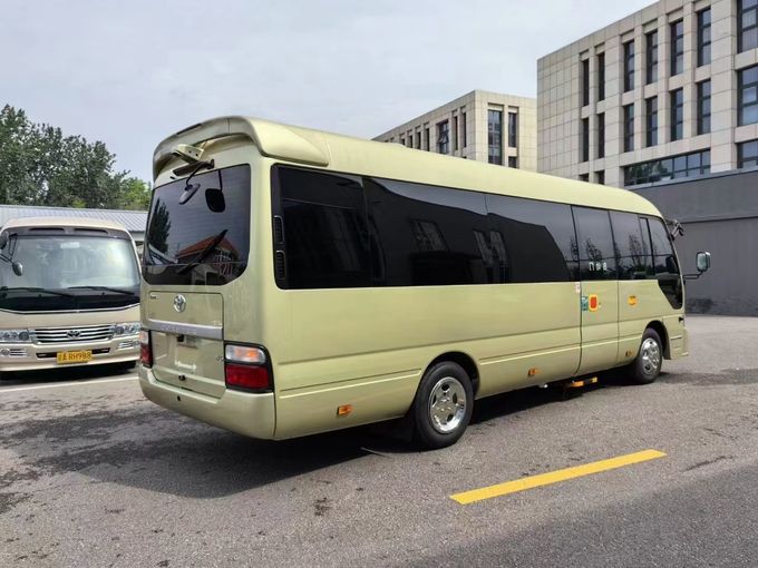 Το Toyota Coaster 16 θέσεων Τουριστικό λεωφορείο Επιχειρηματική υποδοχή Λεωφορείο Βενζίνη 4×2 Εγχειρική μετάδοση 2